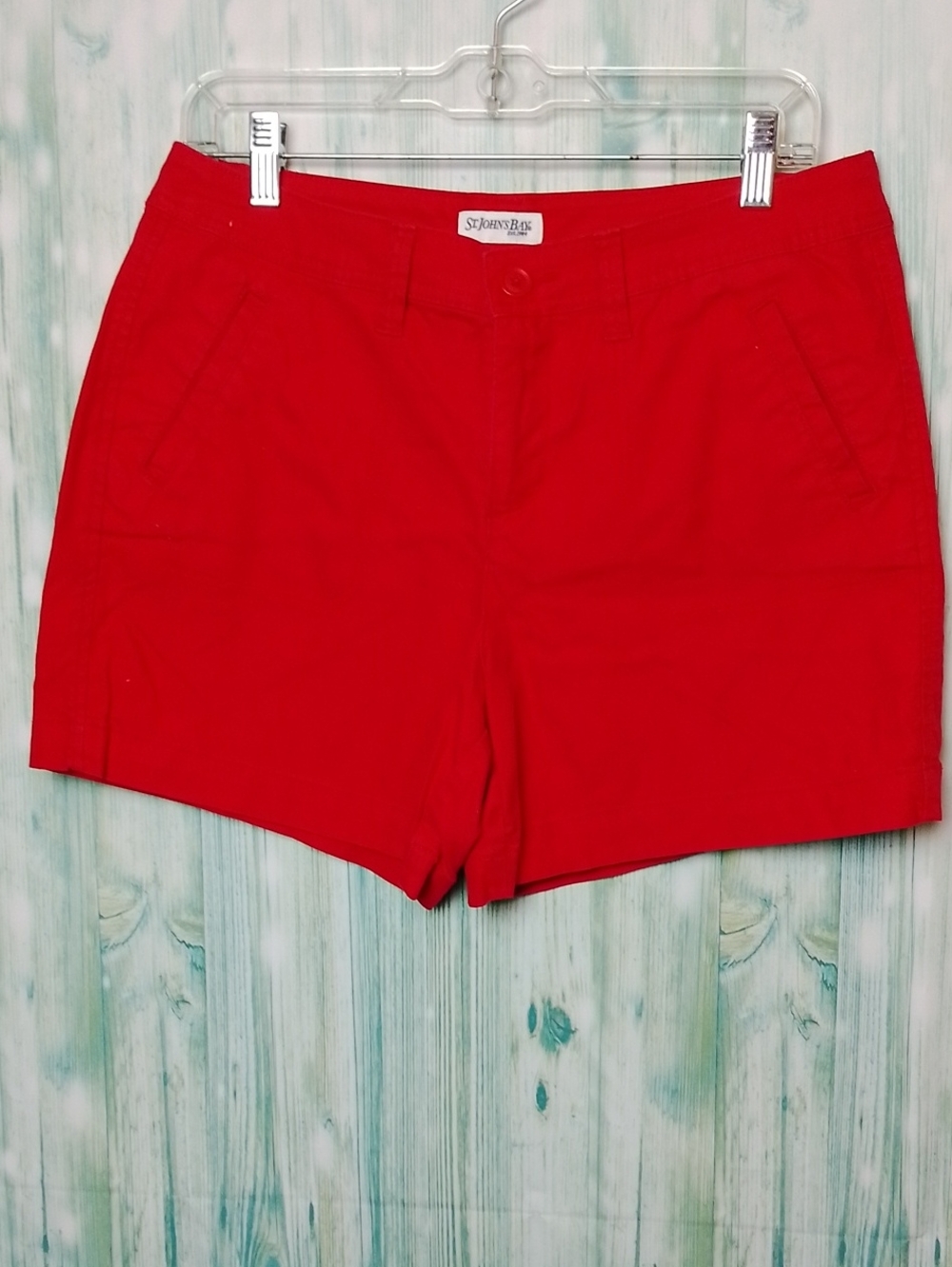 St John's Bay Shorts Red Size 10
